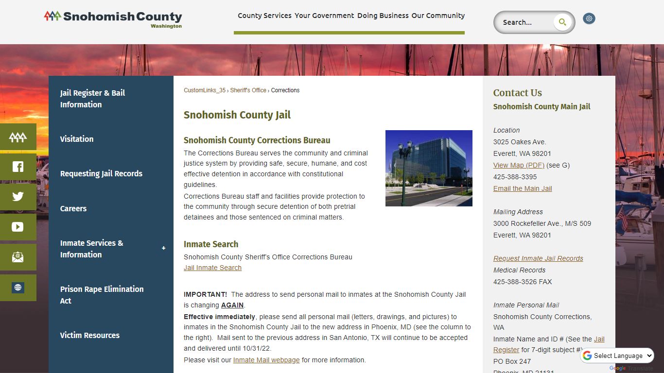 Snohomish County Jail | Snohomish County, WA - Official Website